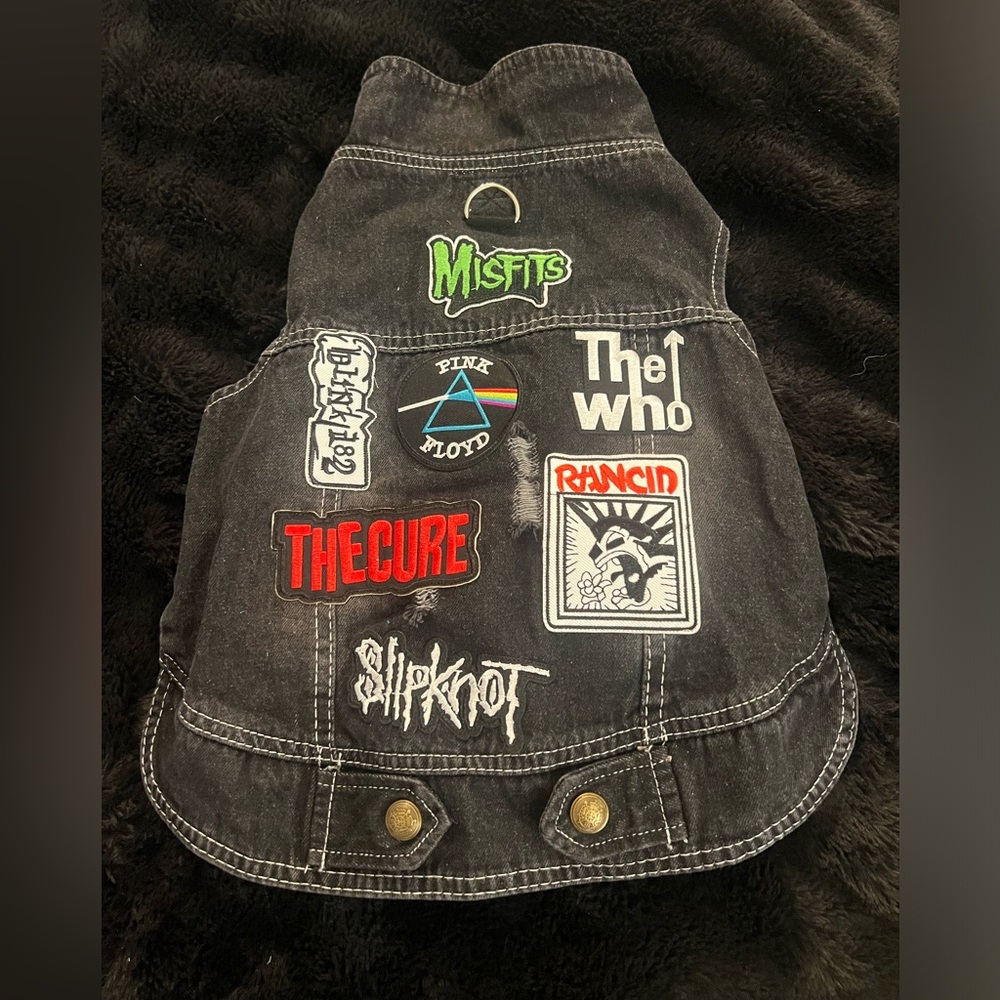 XXL Punk Denim Dog Vest